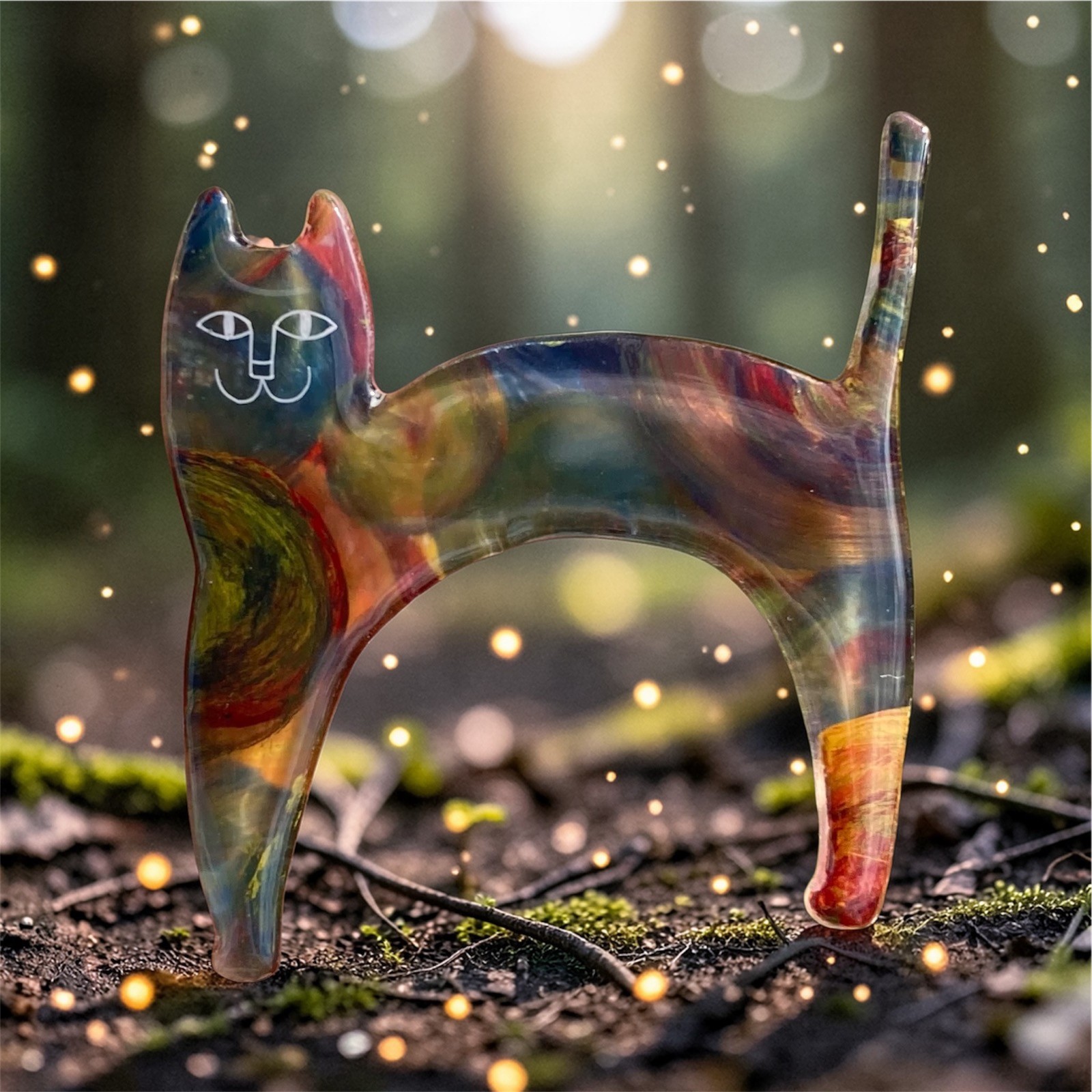 森の中の猫