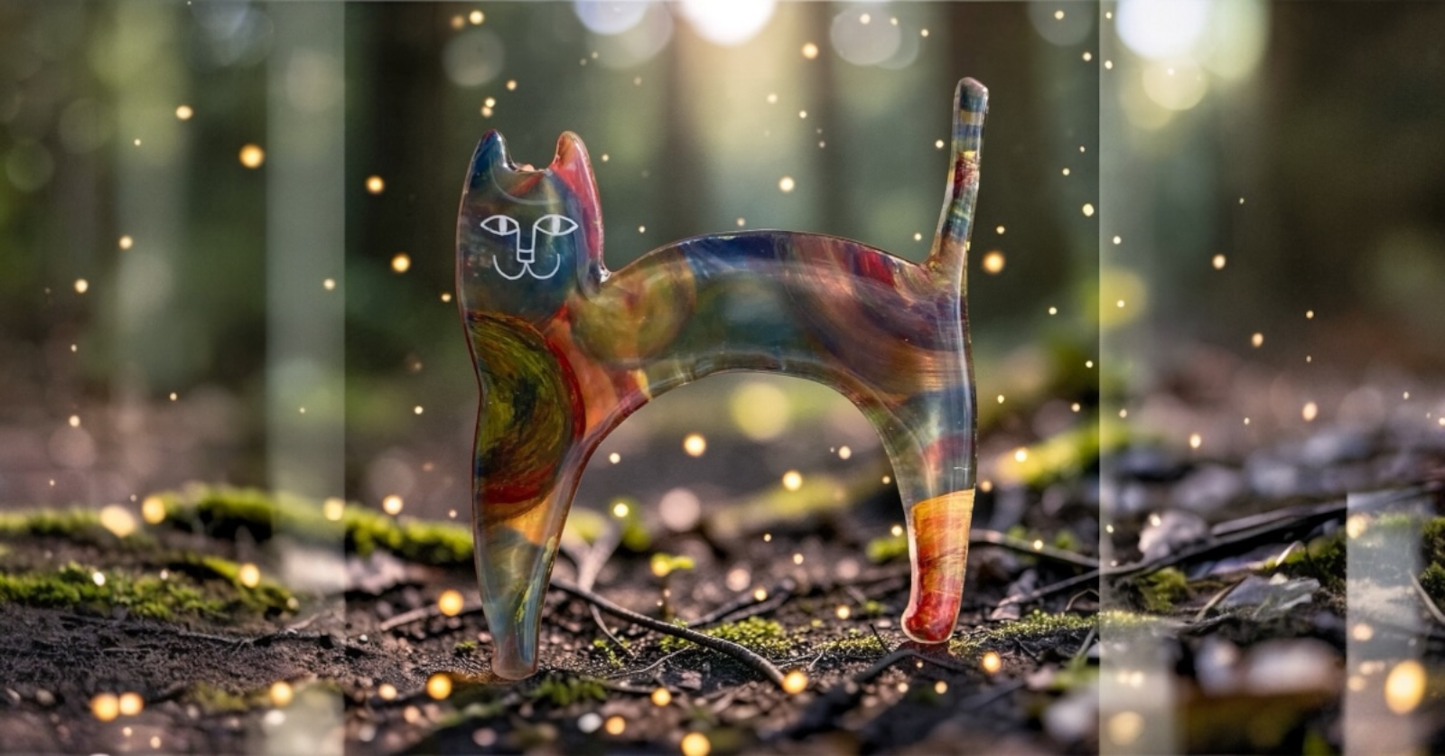 森の中の猫